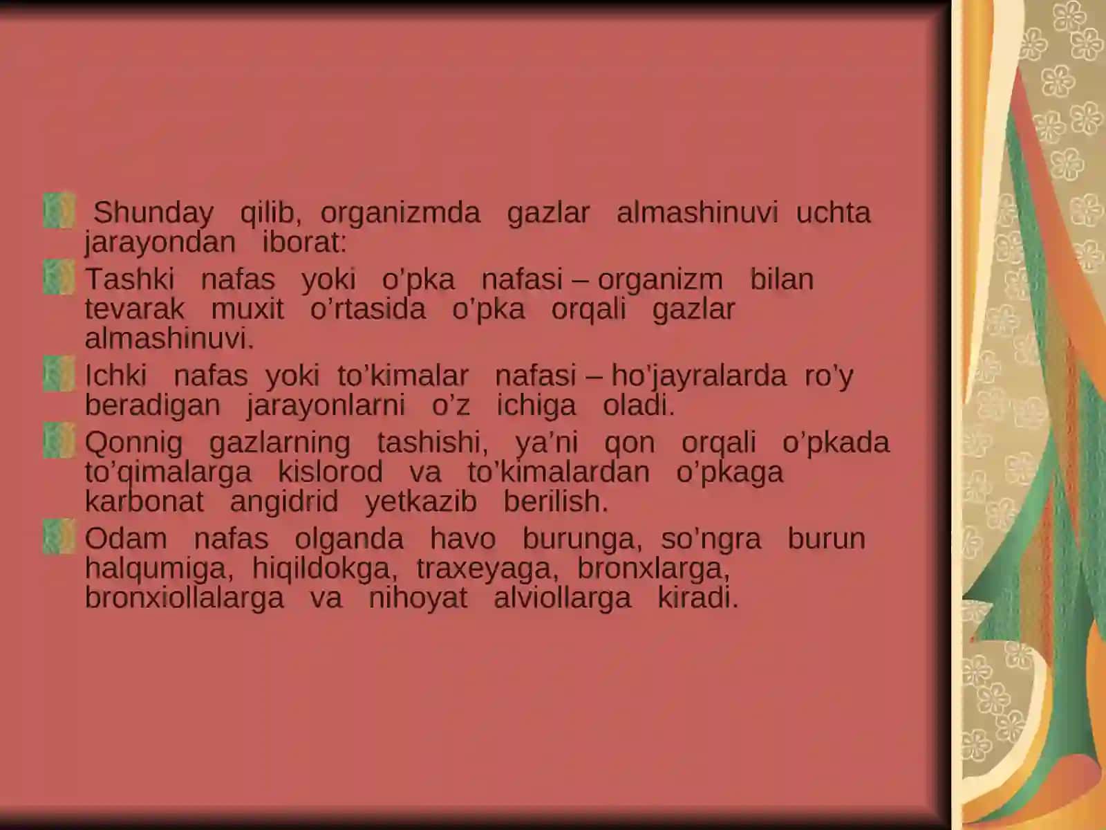 Nafas fiziologiyasi 3
