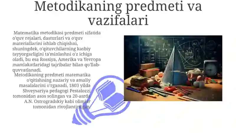 Matematika o'qitish metodikasi 3
