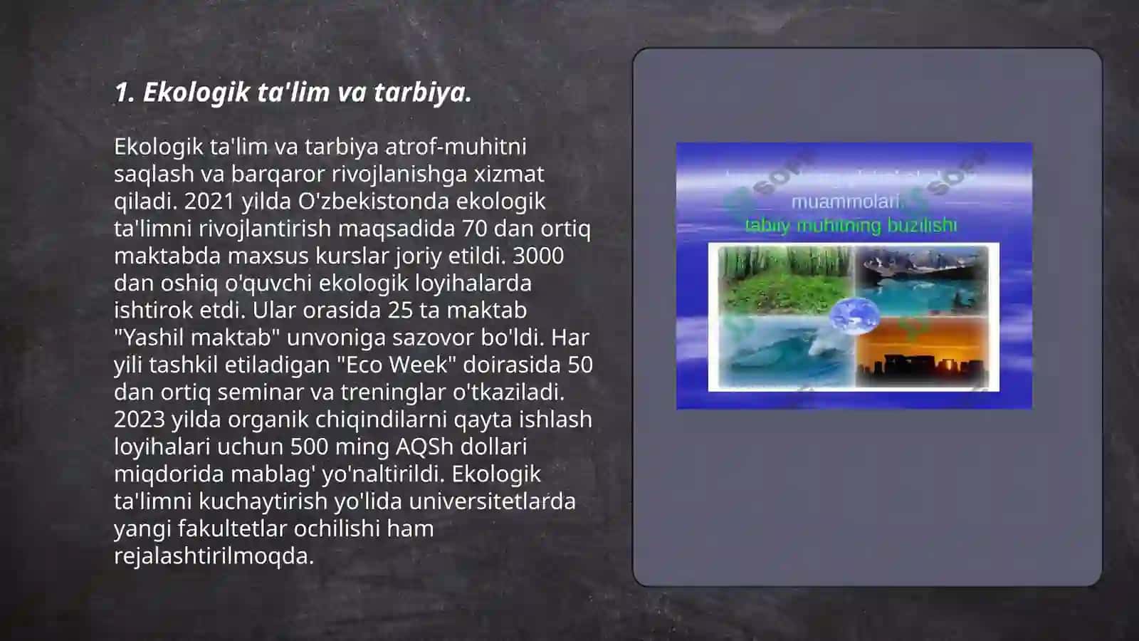Ekologik ta'lim va tarbiya 3