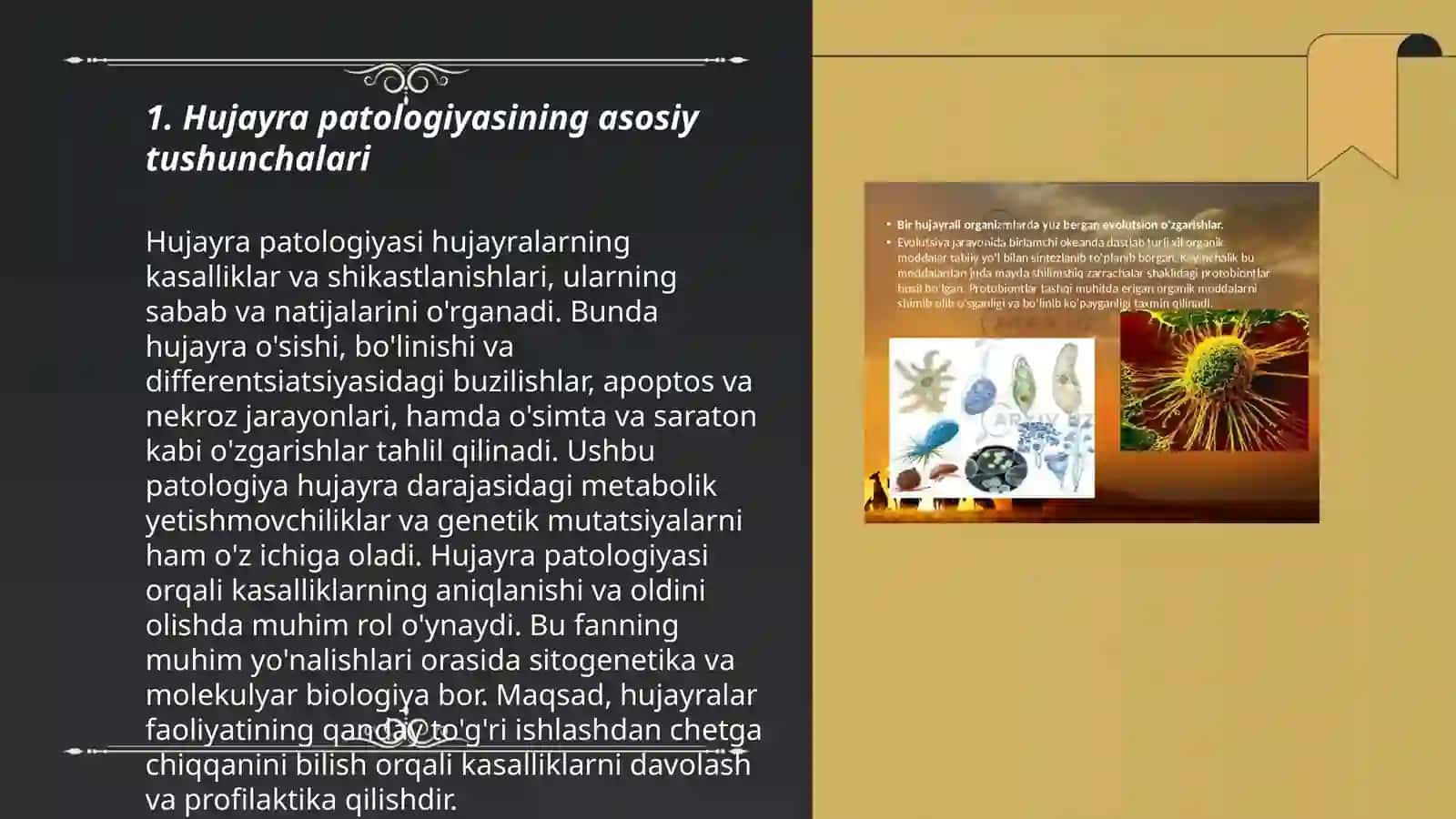 Hujayra patalogiyasi va kelib chiqish sabablari 3