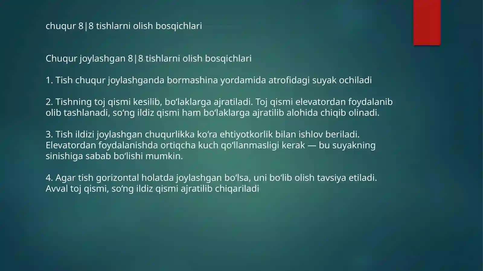 Aql tish chiqishi qiyinlashuvi 3
