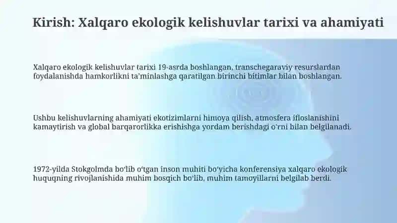 Xalqaro Ekologik Kelishuvlar 3