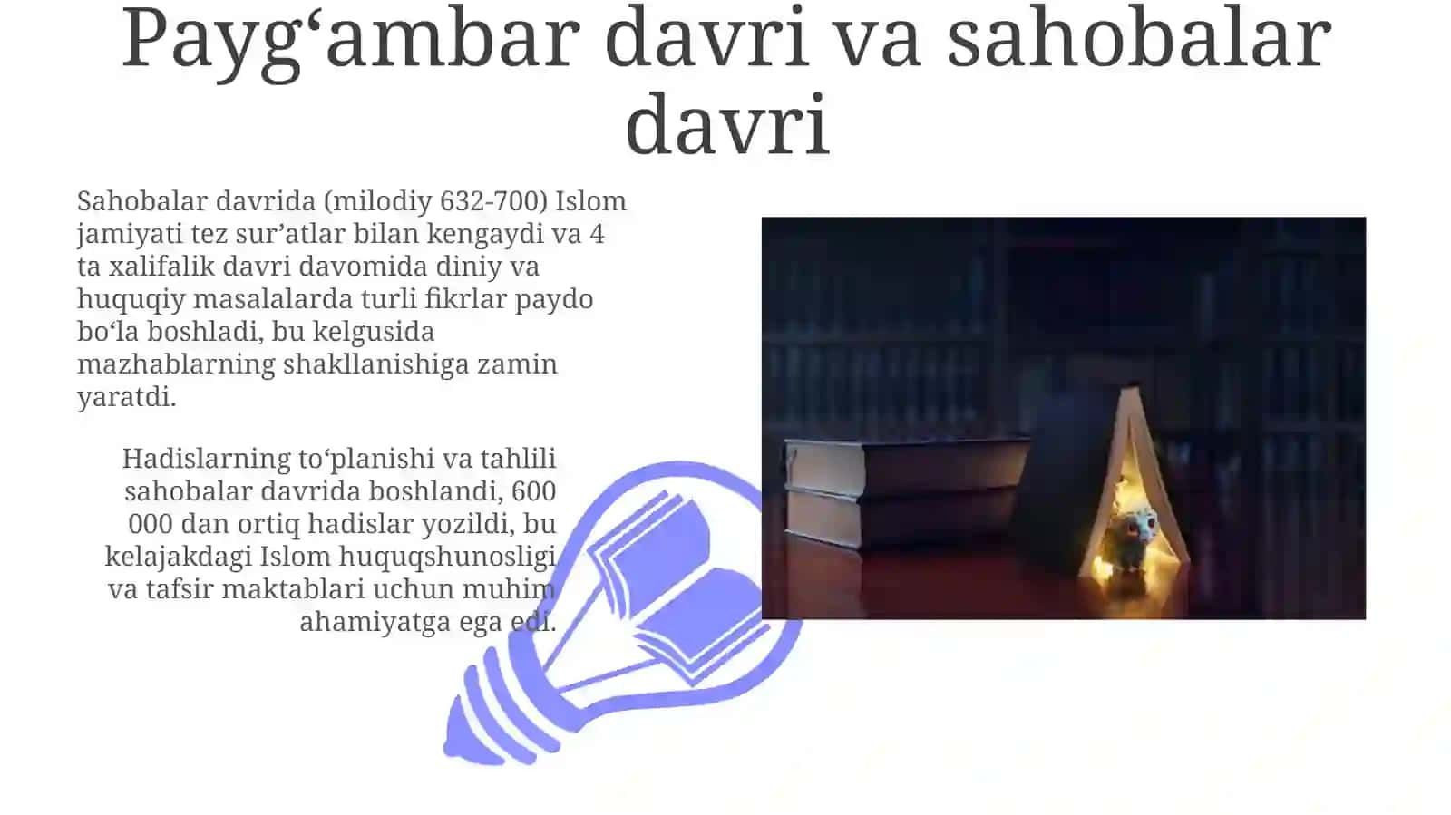 Islomda mazhablarning paydo boʻlishiga sabablar 3