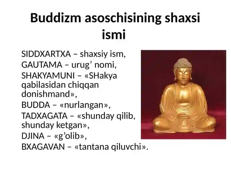 Buddaviylik Dini Tarixi va Asosiyg‘oyalari 3