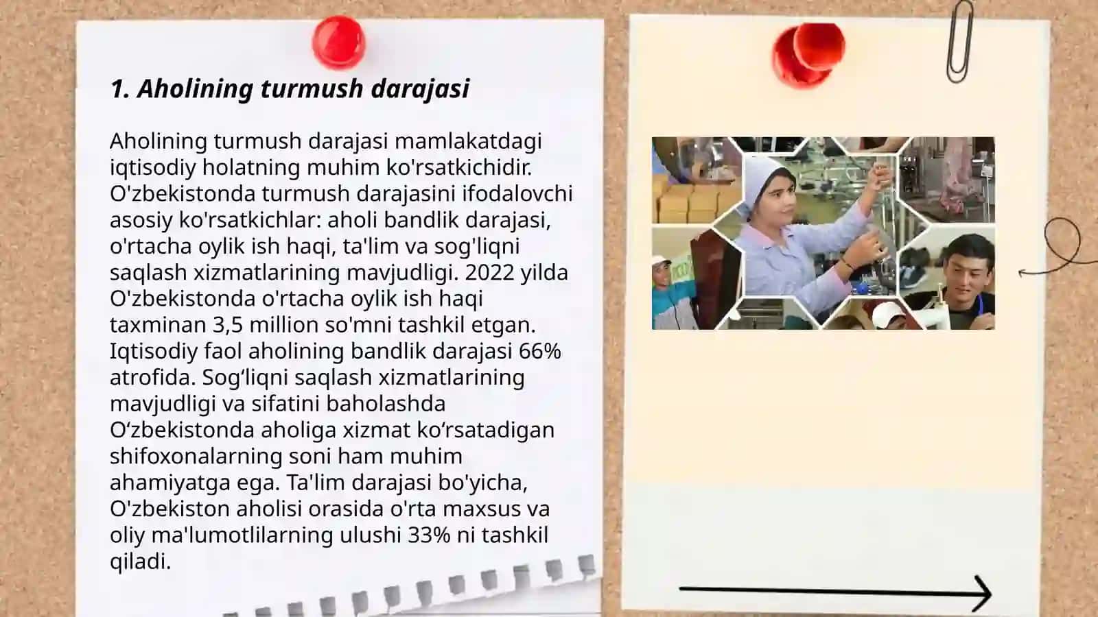 Aholining turmush saviyasi va uning ko'rsatkichlari.Ka'mbag'allik muammosi 3