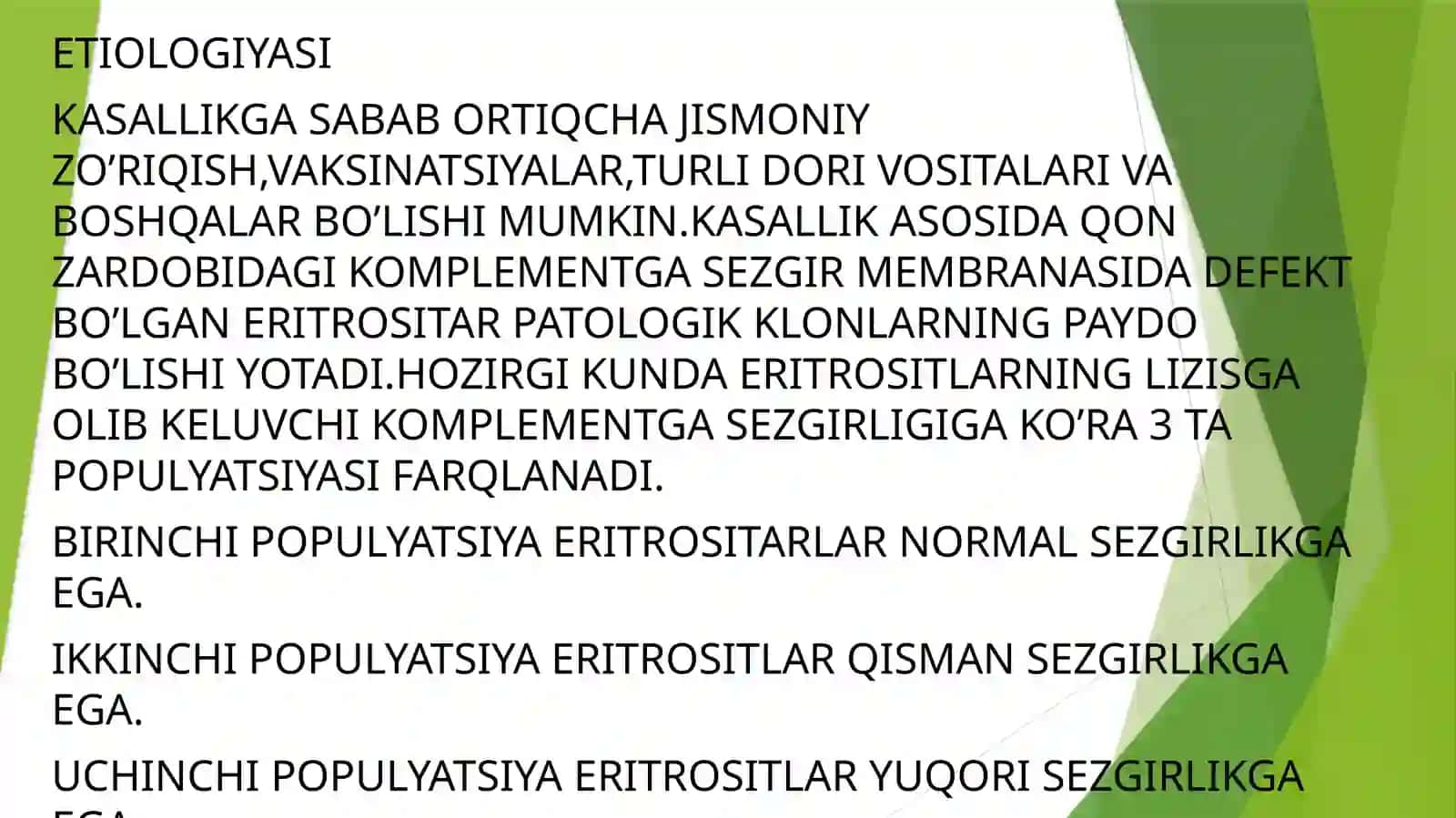TUNGI PAROKSIZMAL GEMOGLOBINURIYA 3