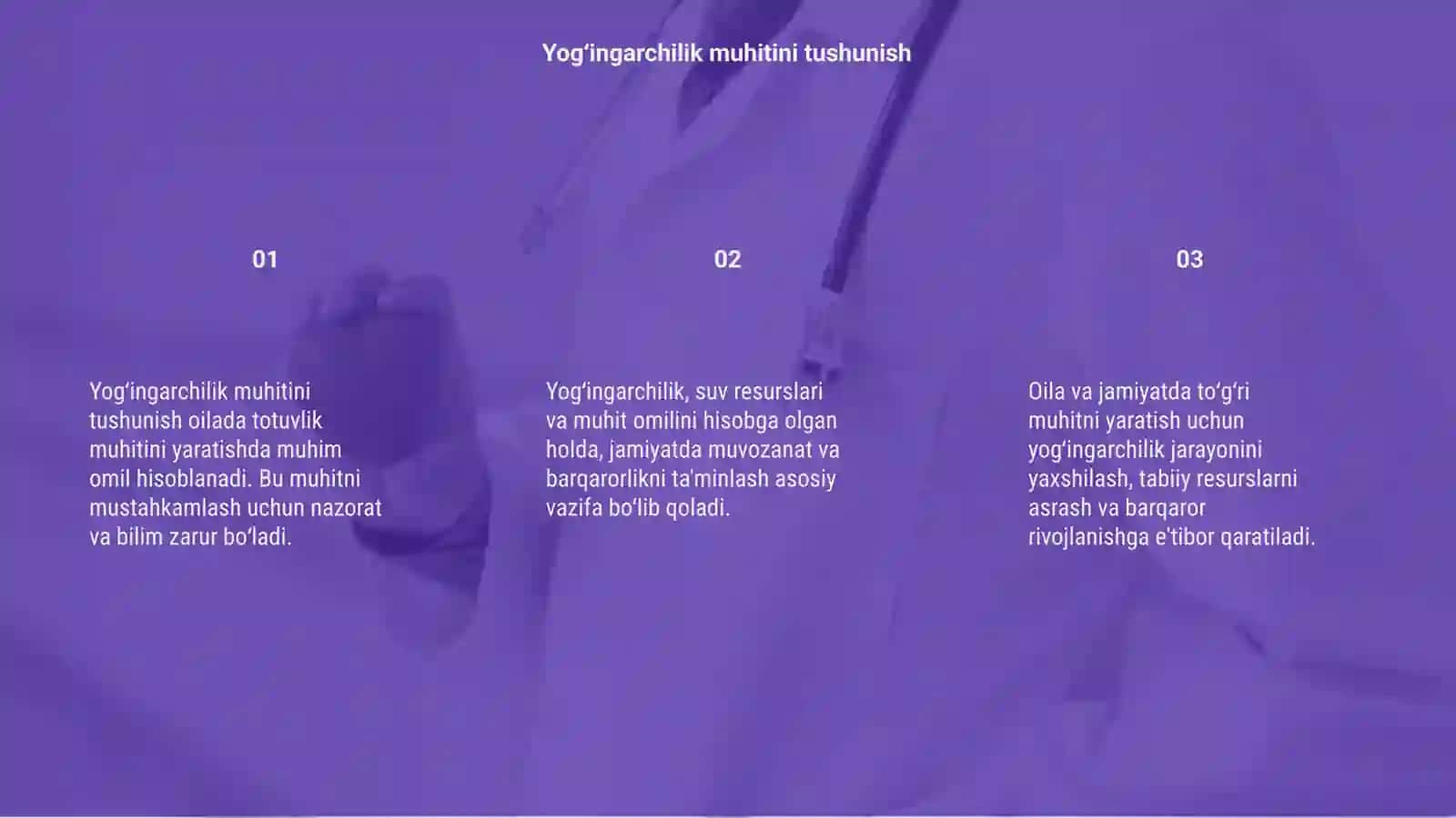 Oilada totuvlik muhitini yaratish omili 3