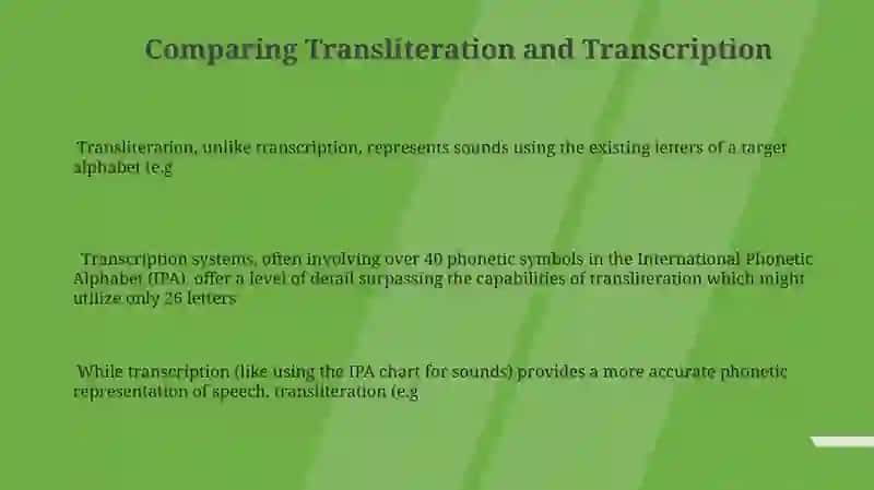 Transliteration and Transcription in Literation 3
