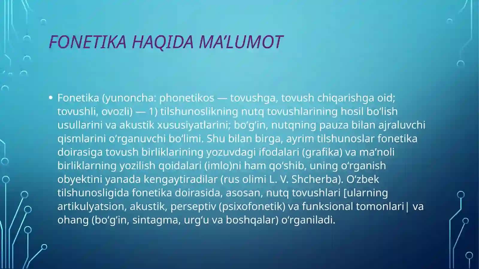 fonetik  masalalar 3