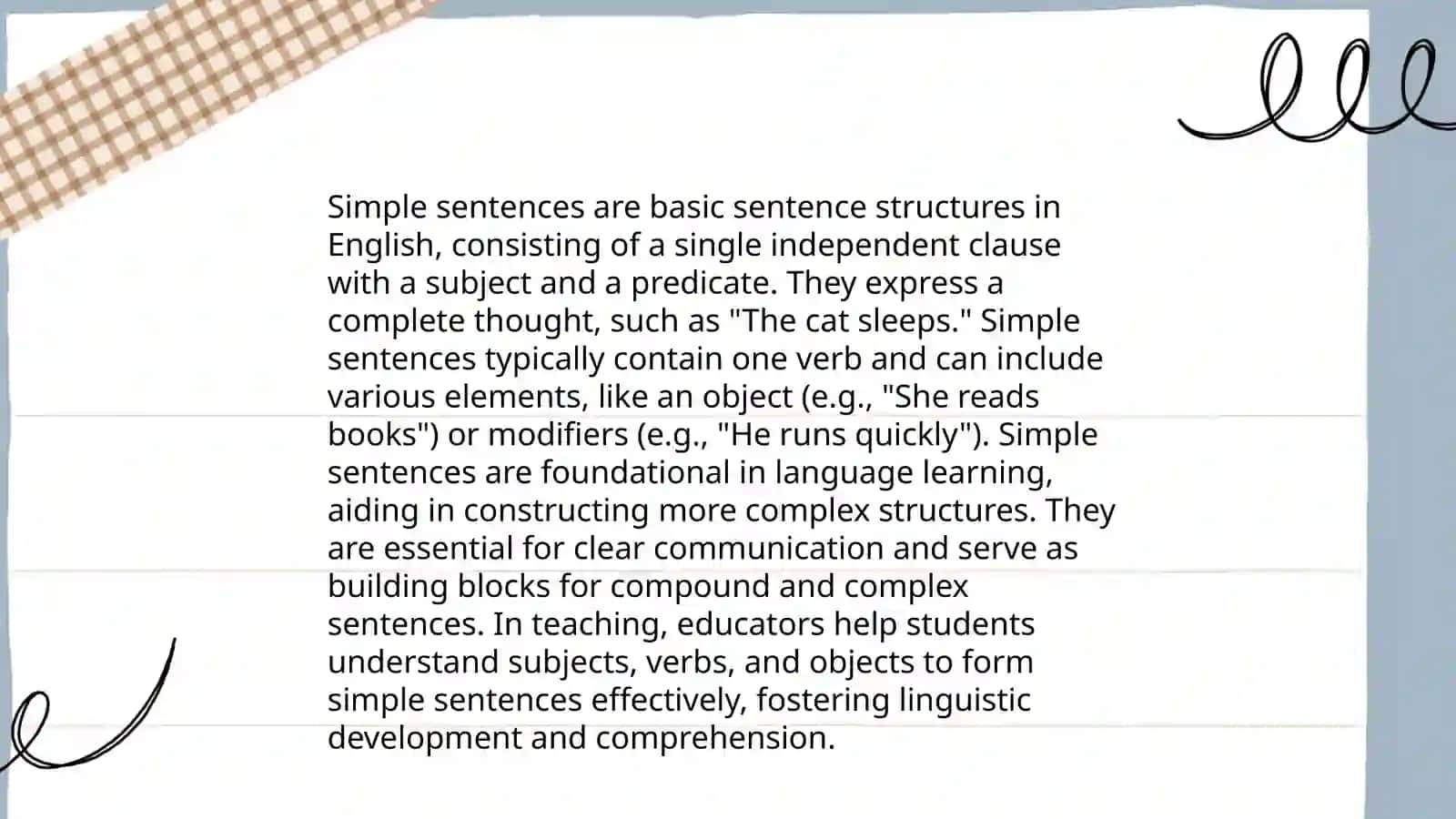 Simple and Compound Sentences in English 3