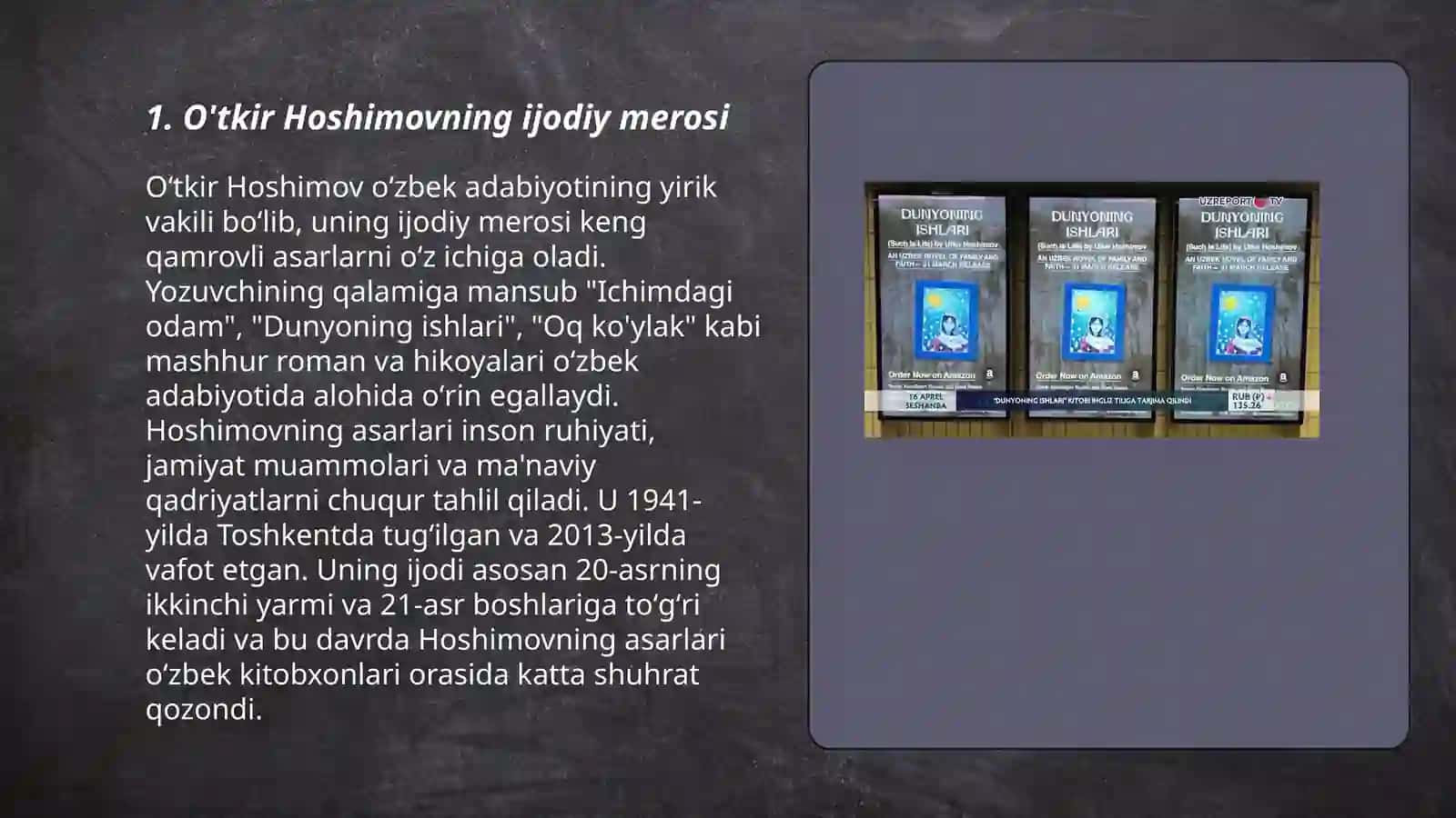 "Dunyoning ishlari" qissasi 3