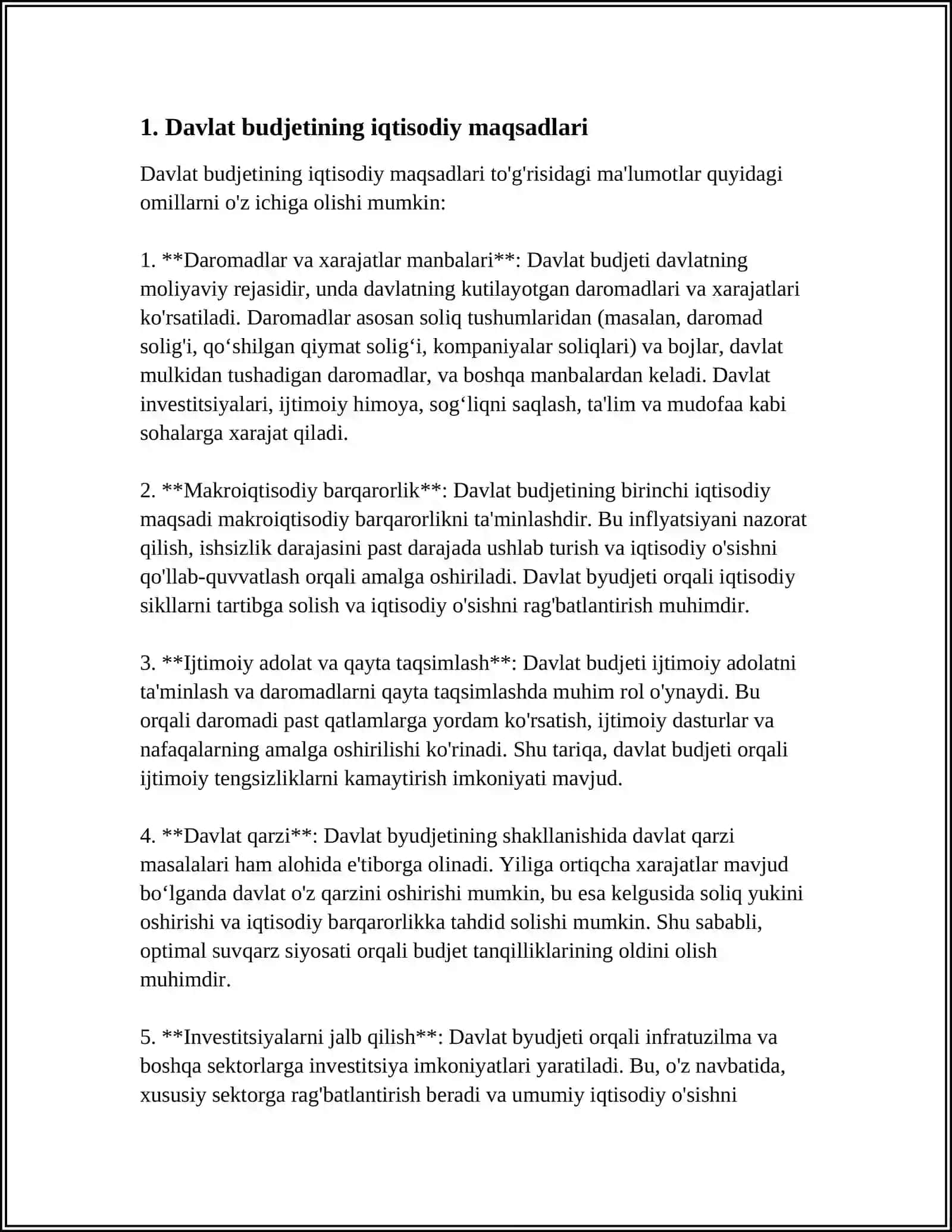 ZOMONAVIY SHAROITDA DAVLAT BUDJETINING IQTISODIY MAQSADLARDAGI XARAJATLARI TARKIBI VA TUZILISHINING ÓZGARISHI 3