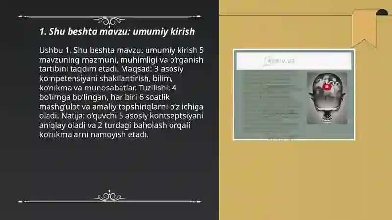 Shu beshta mavzu 3