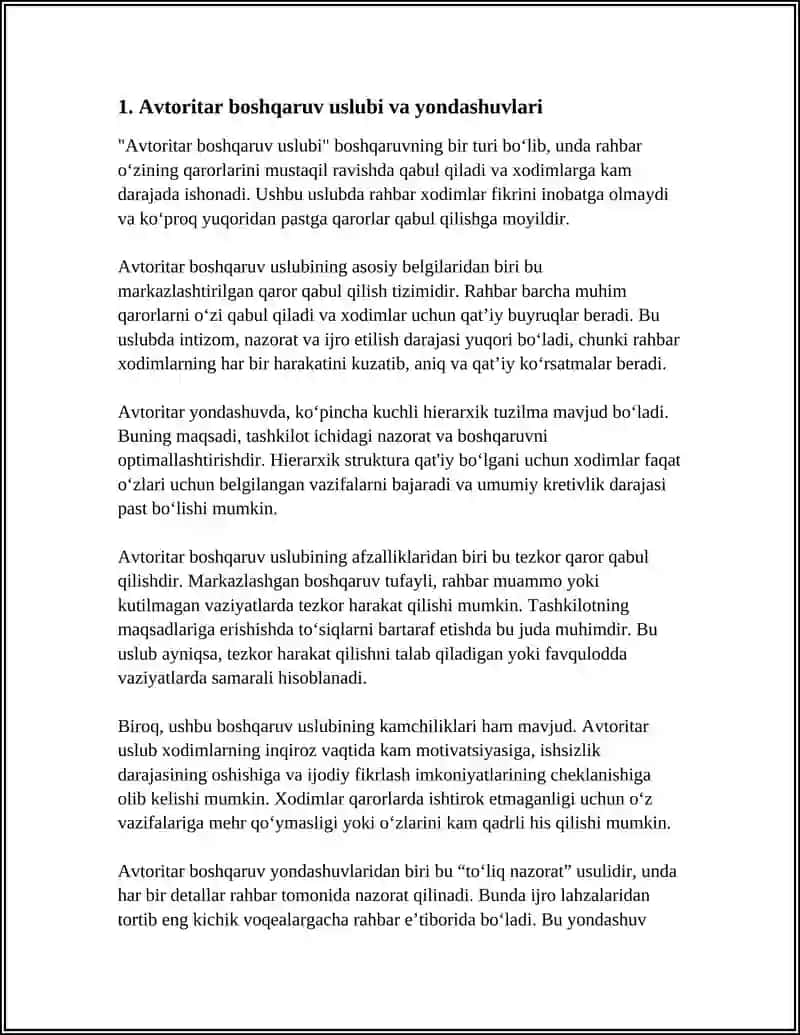 AVTORITAR BOSHQARUV USLUBI VA YONDASHUVLARI 3