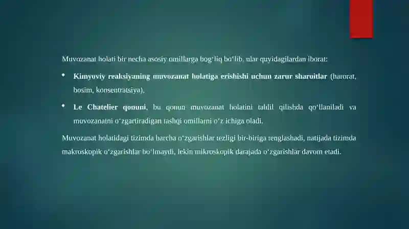 Muvozanat va uning umumiy tushunchasi 3