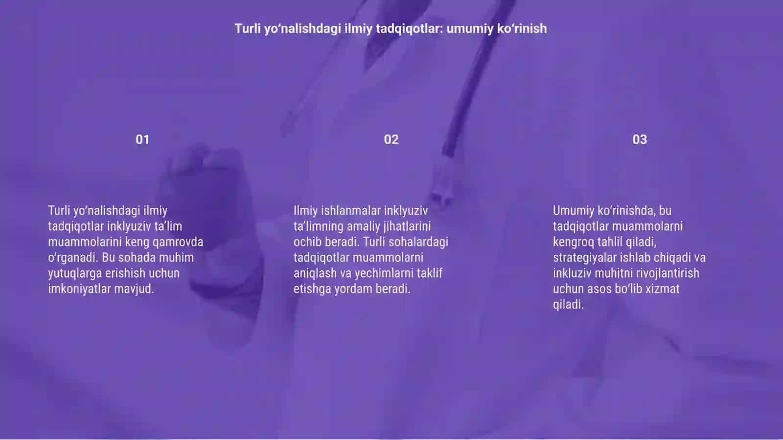 Turli yo‘nalishdagi ilmiy tadqiqotlar 3