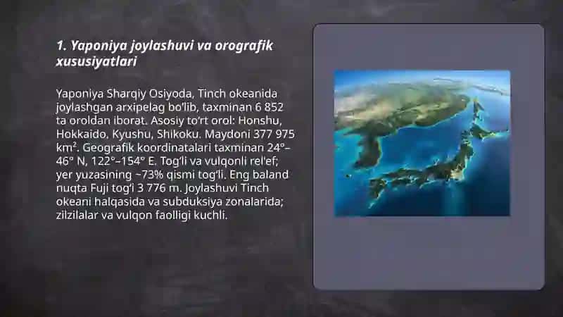 Yaponiya geografiyasi 3