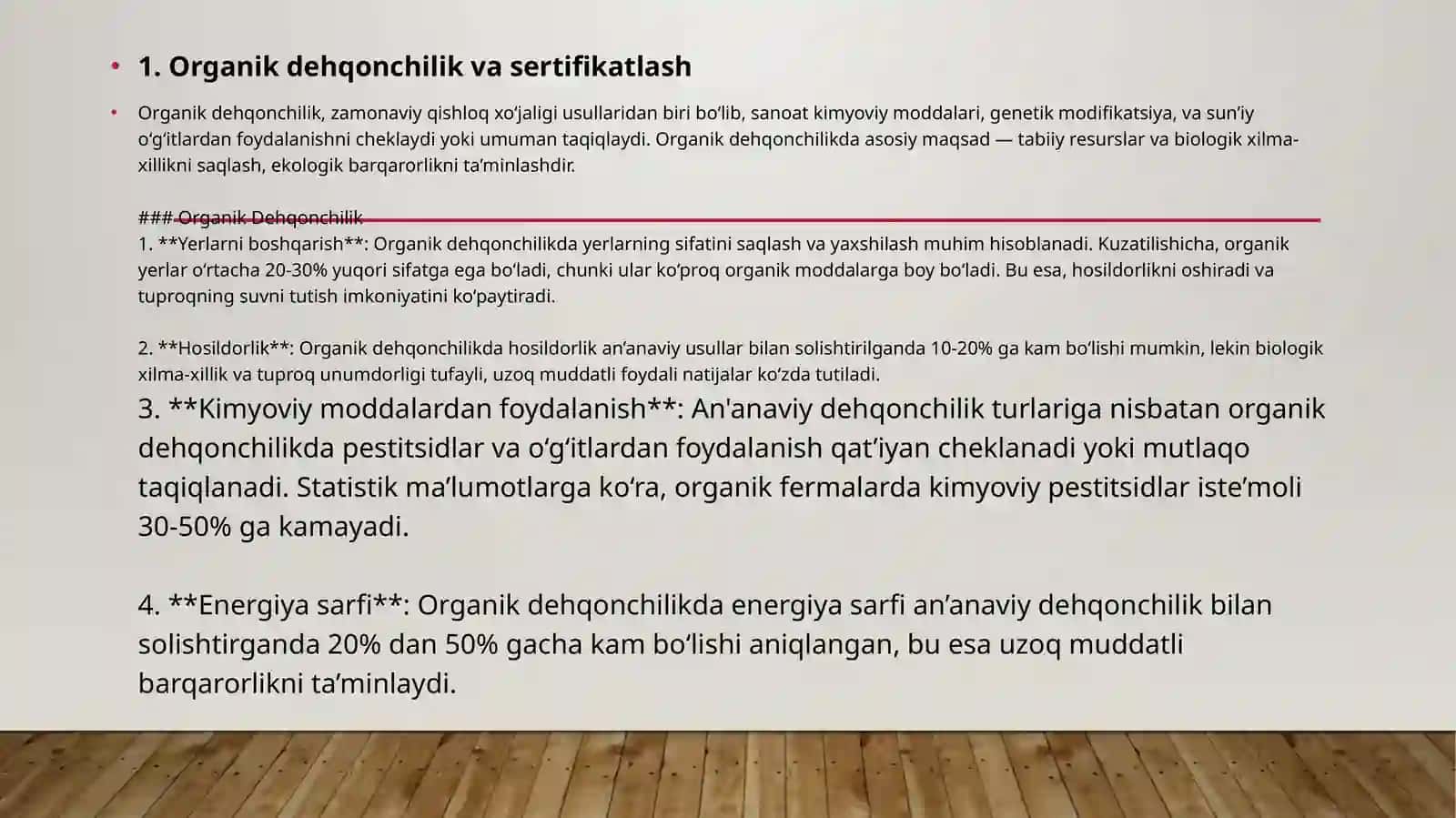 Organik dehqonchilik va sertifikatlash 3