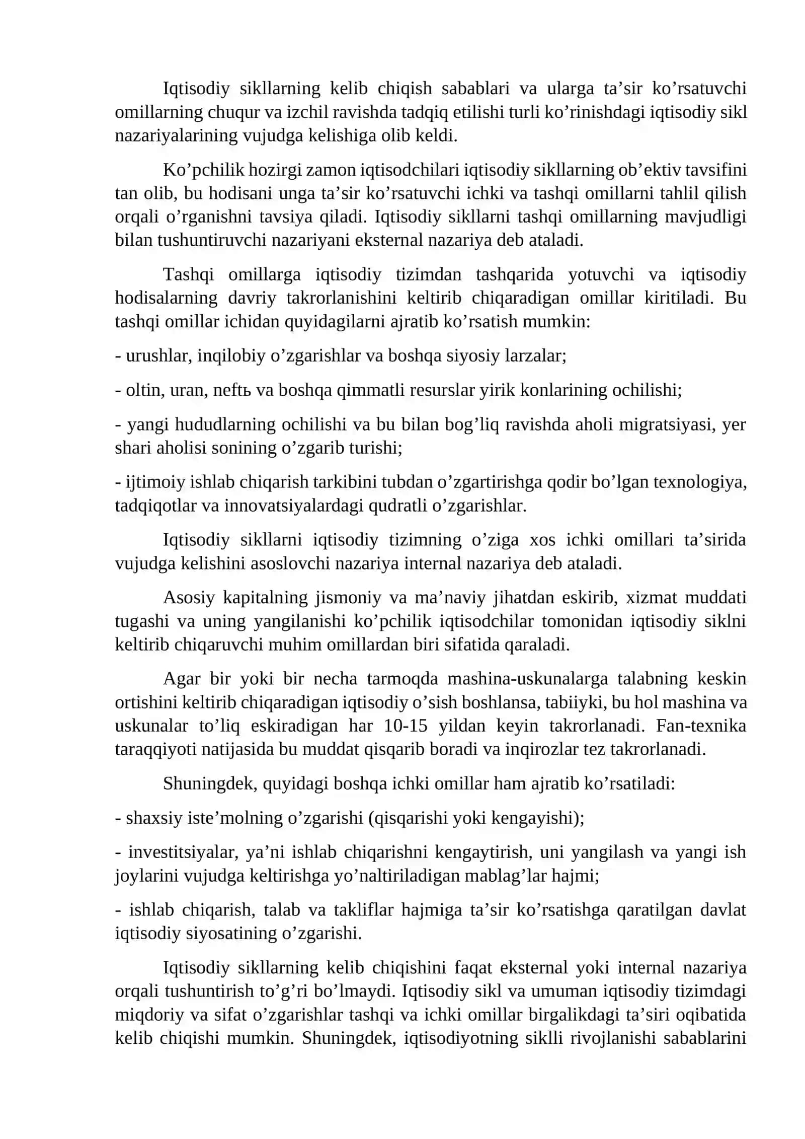 IQTISODIYOTNING SIKLLILIGI 3