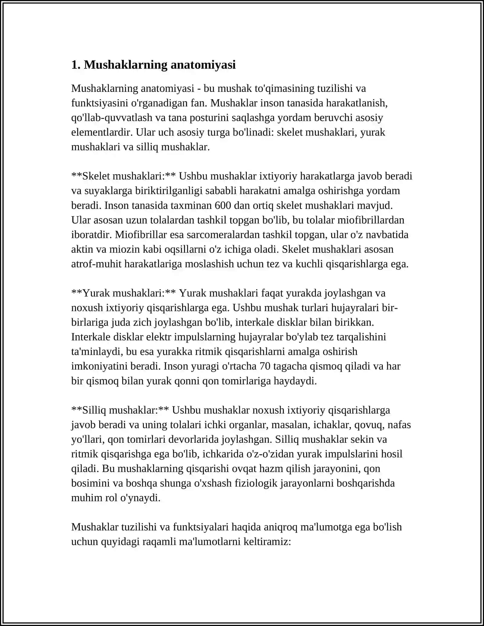 Mushaklarning anatomiyasi 3