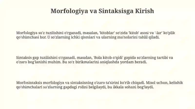 Morfologiya va Sintaksis 3