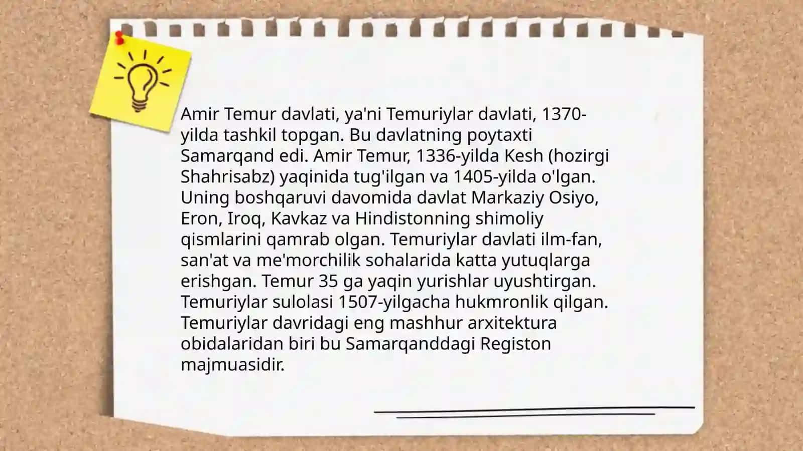 Amir Temur davlatining oarchalanishi 3