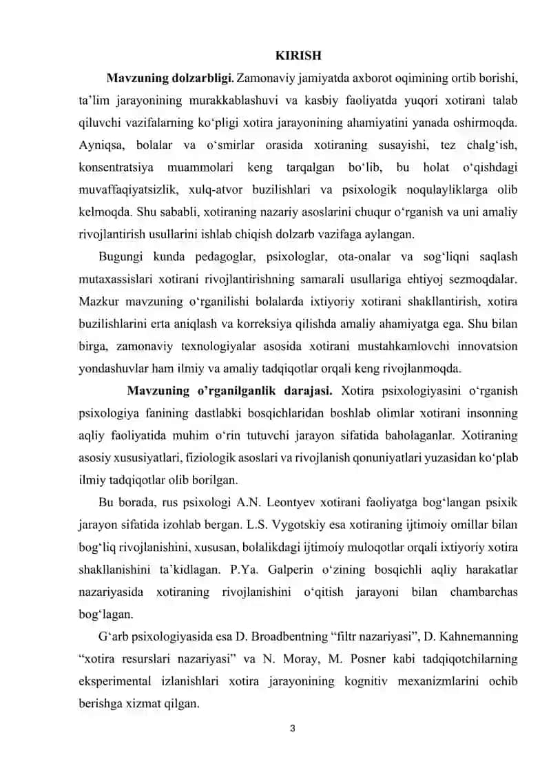 Fenomenal xotira 3