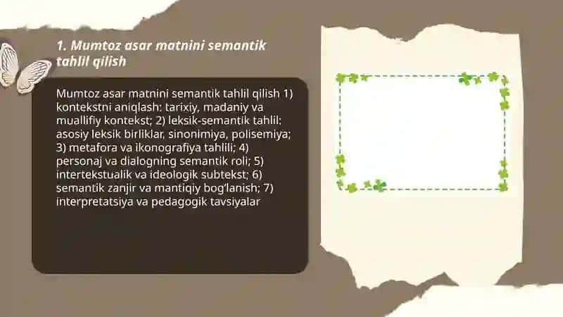 Mumtoz asarlar matni ustida ishlash 3