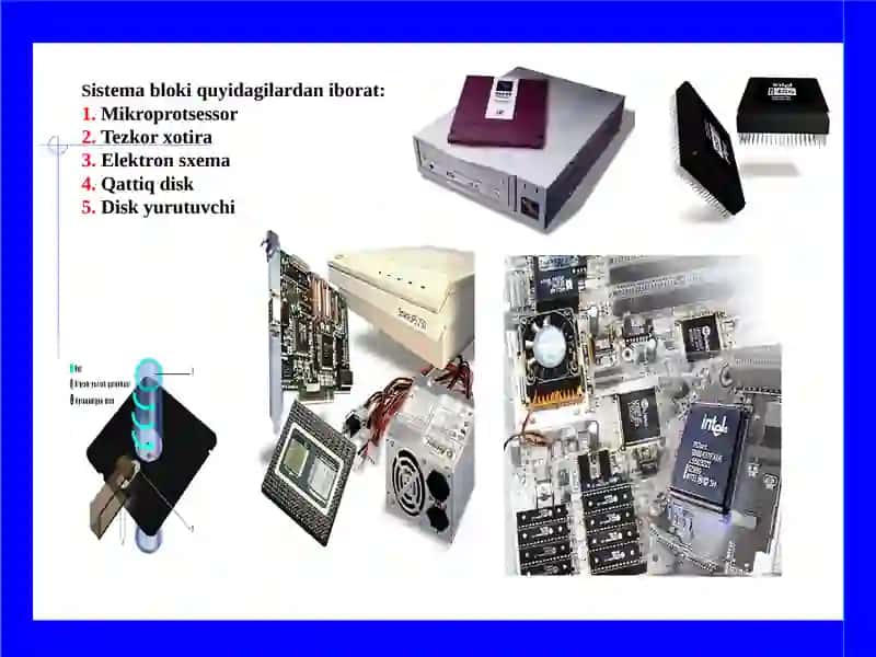 Shaxsiy kompyuterlarning tarkibi 3