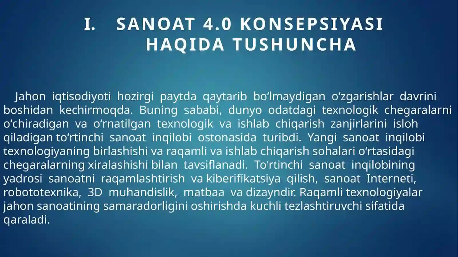 Sanoat 4.0 Konsepsiyasi 3