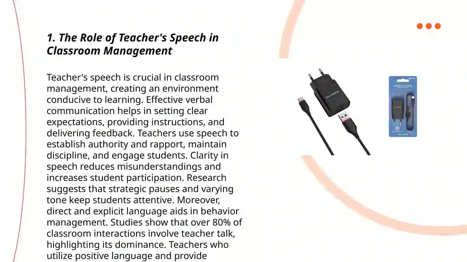 Teacher's speech as a communicative tool 3