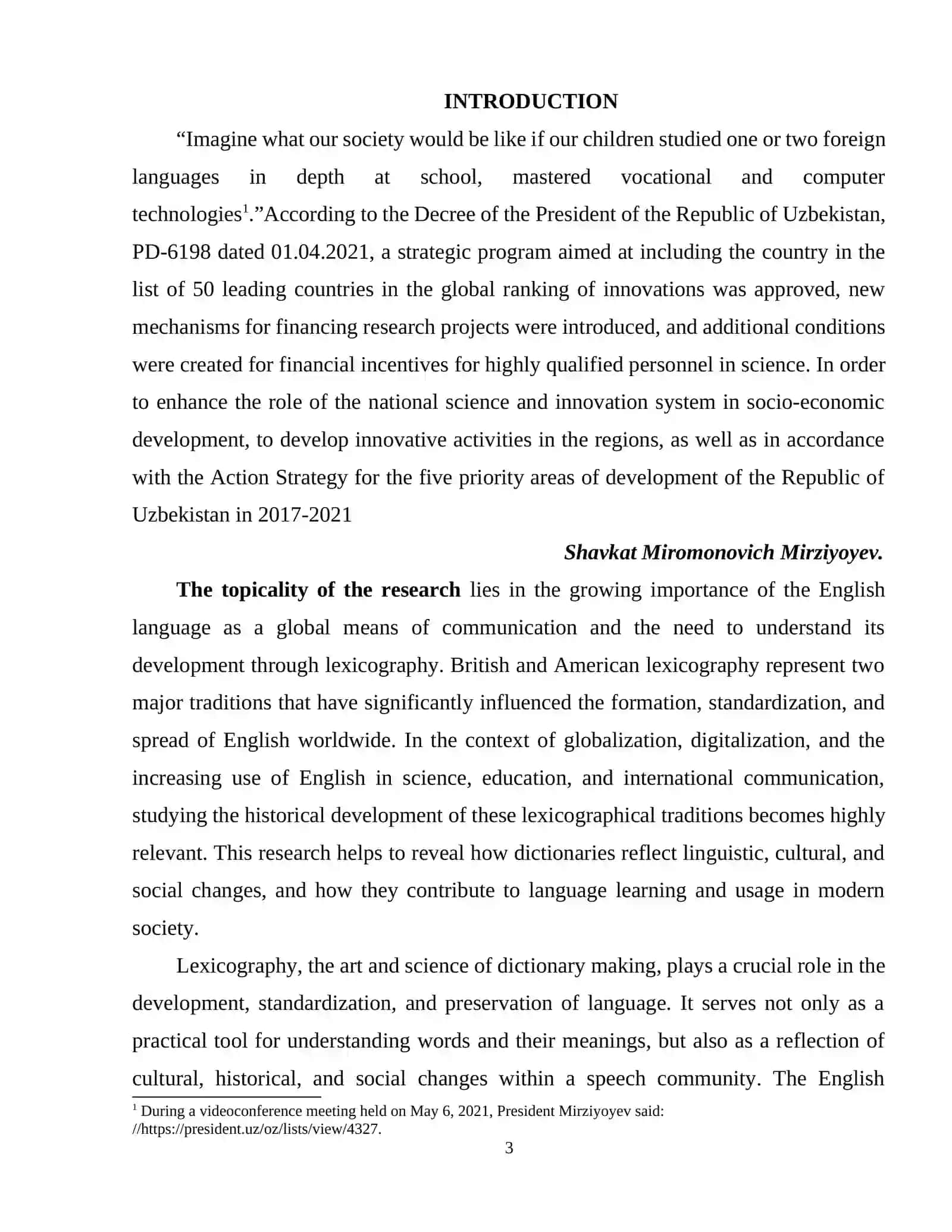 HISTORICAL DEVELOPMENT OF BRITISH AND AMERICAN LEXICOGRAPHY 3