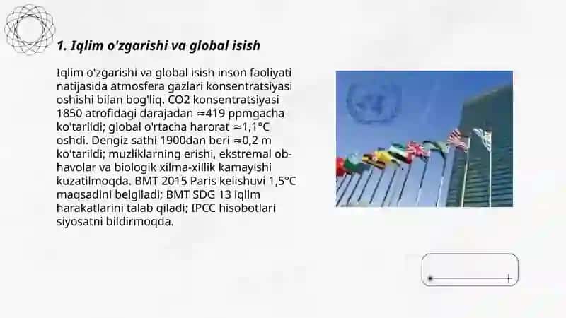 Iqlim o'zgarishi va global isish 3