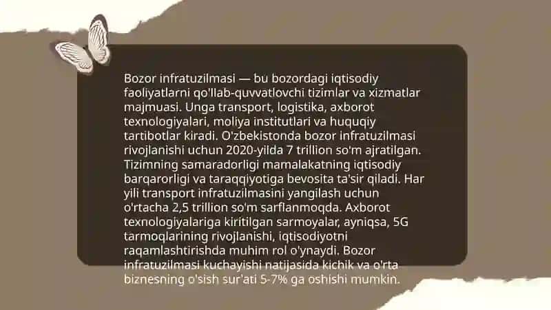 Bozor Infratuzilmasi va uning unsurlari 3