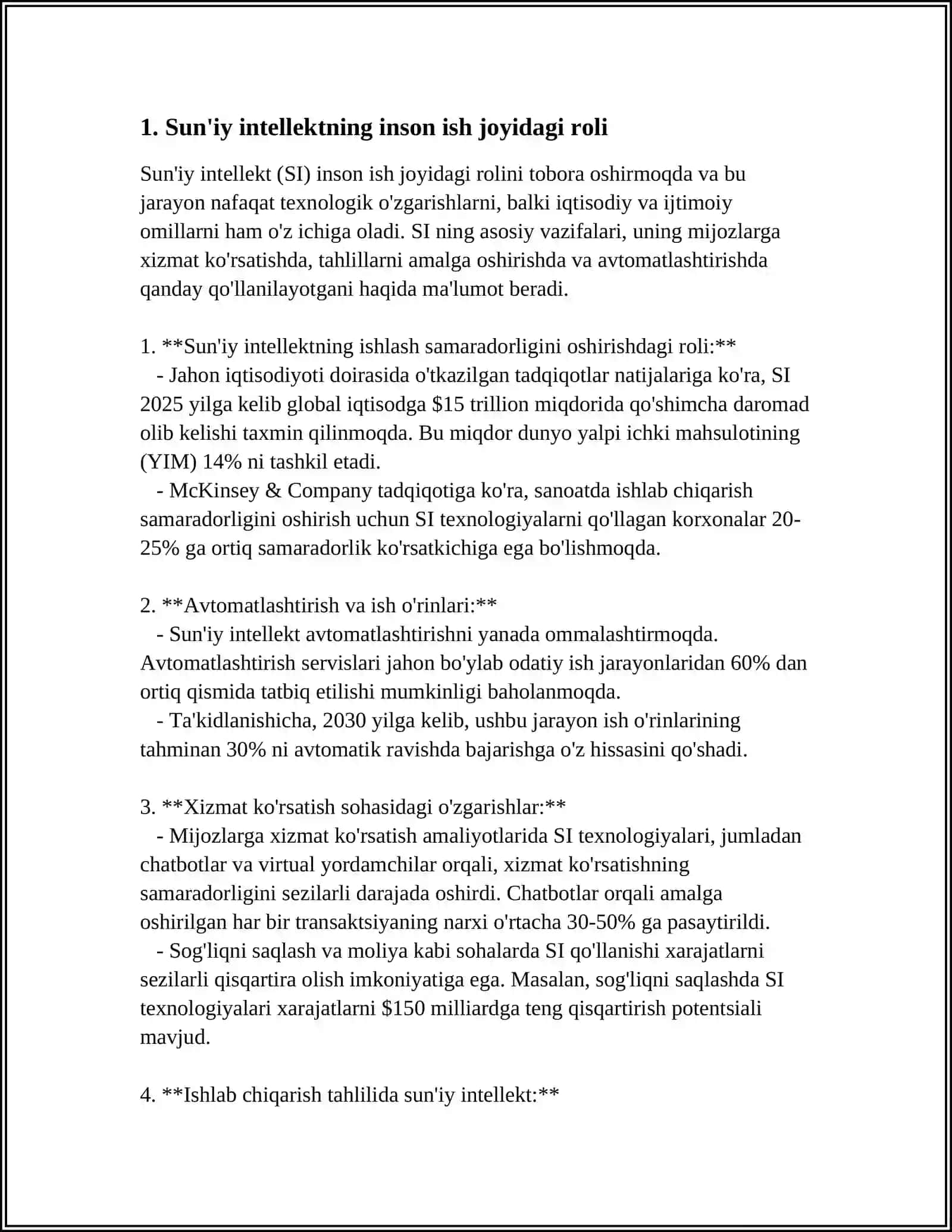 SUNʼIY INTELLEKT VA INSON OʻRTASIDAGI HAMKORLIK 3