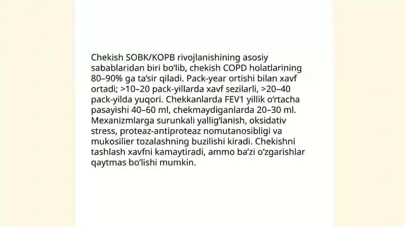 Chekish nafas azolariga salbiy ta'siri 3