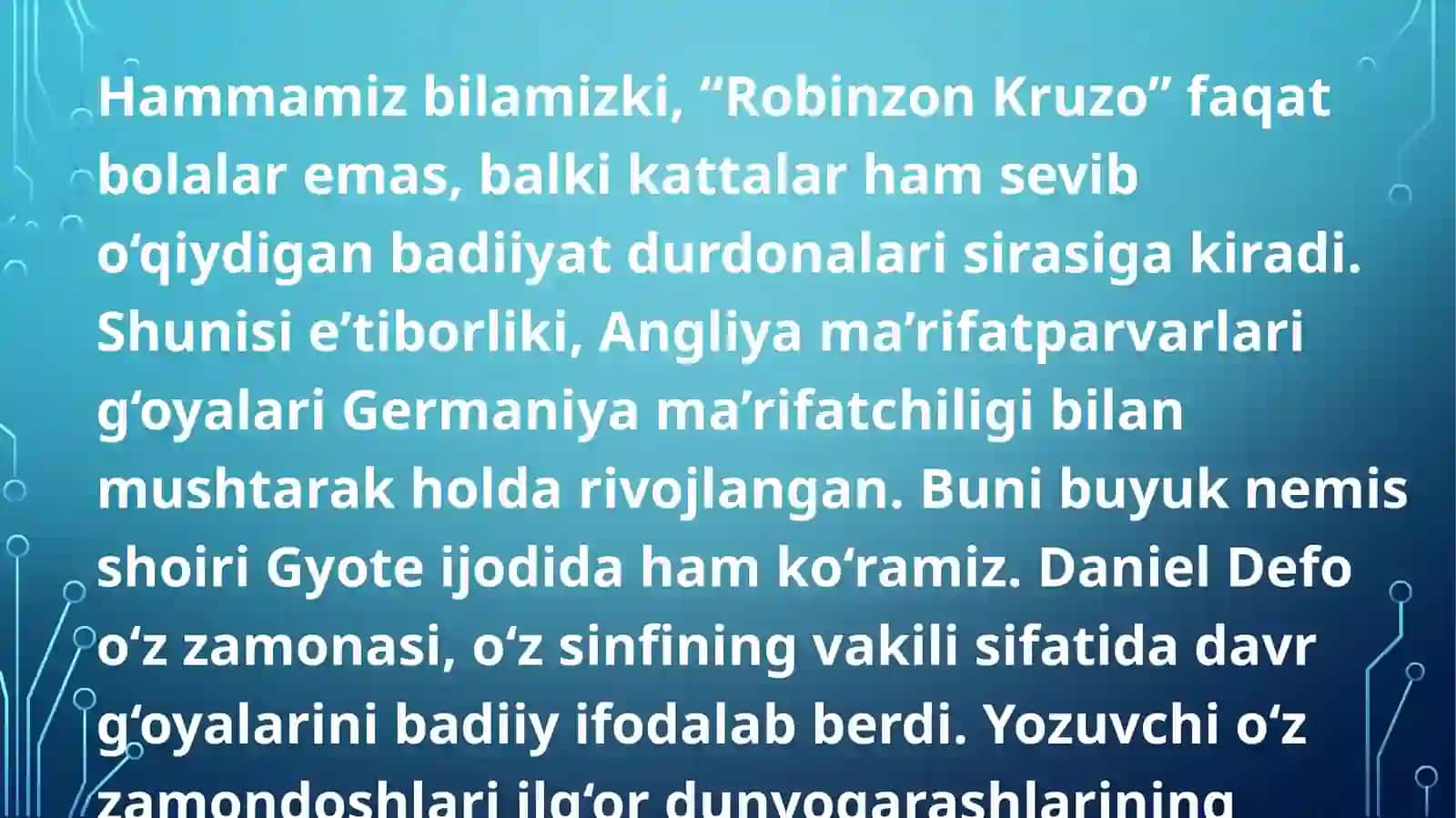 Daniel Defo. Robinzon Kruzo asari 3