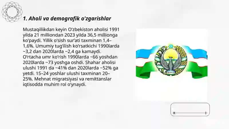 Mustaqil O'zbekistonda ijtimoiy o'zgarishlar 3