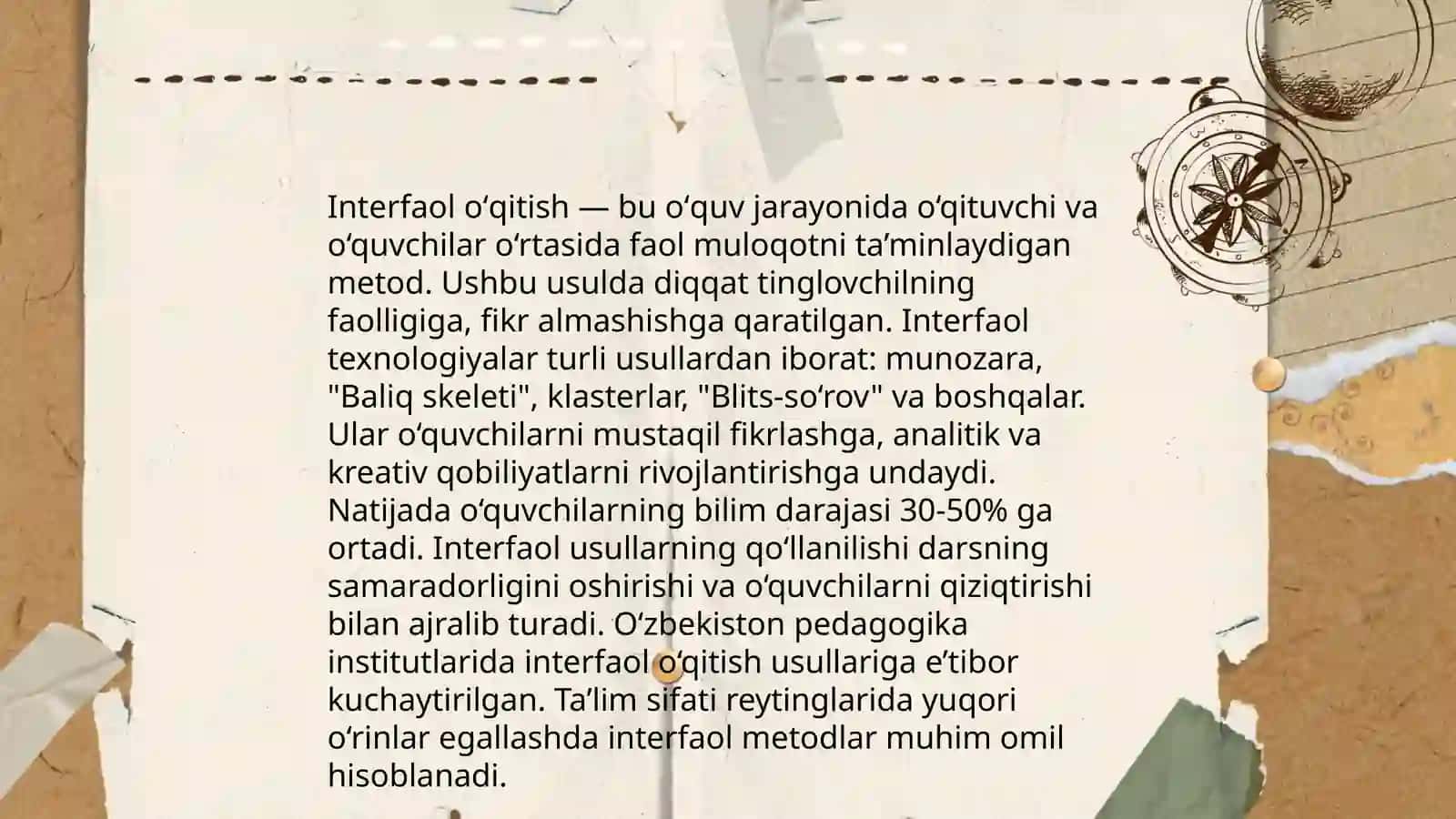 Oʻqitishning interfaol modeli 3