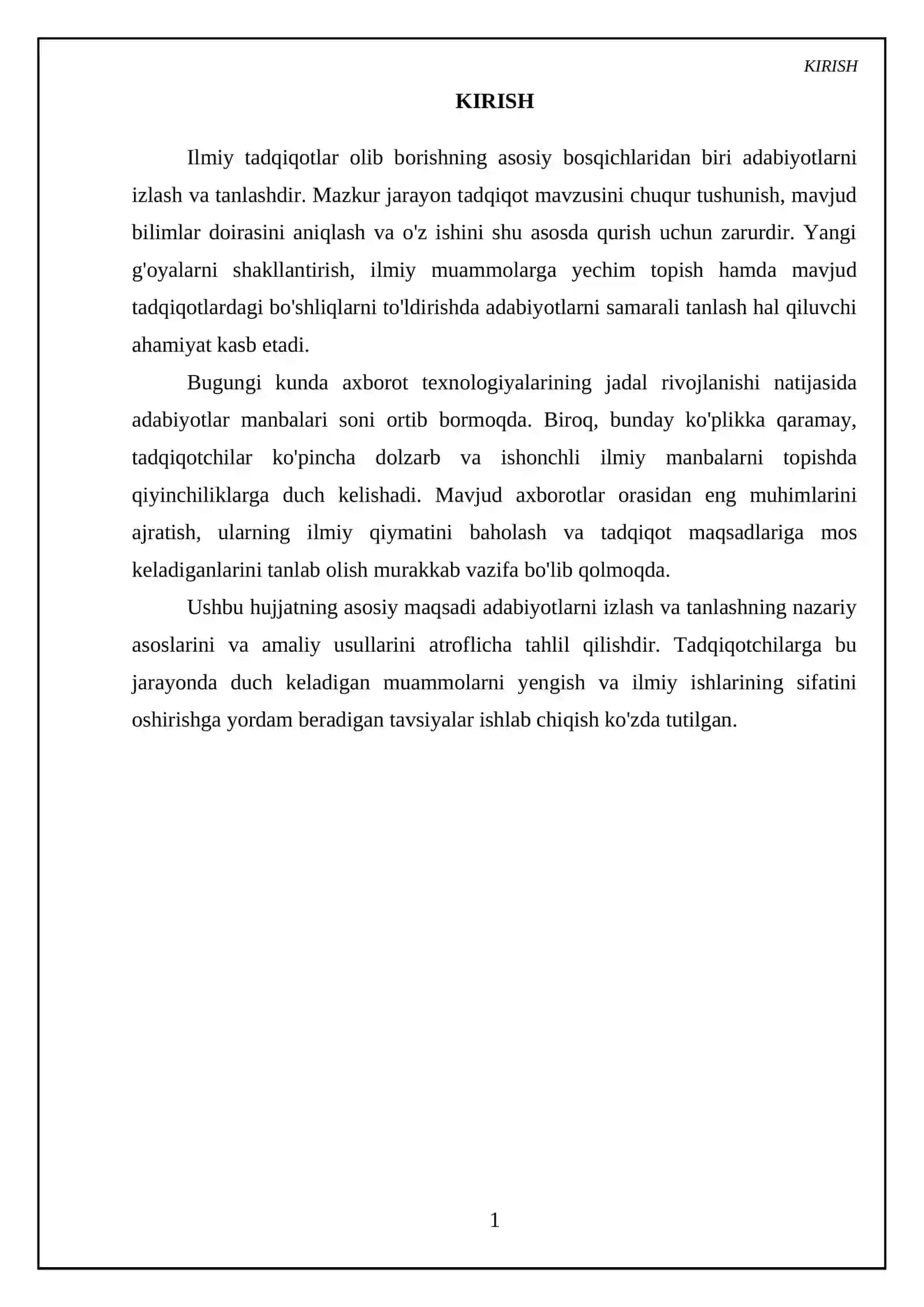 Adabiyotlarni izlash va tanlash 3