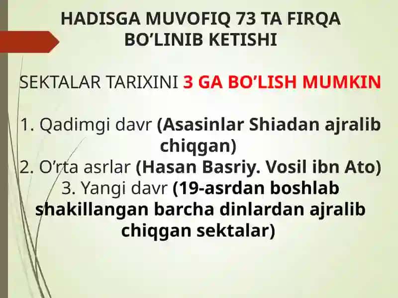 Yangi diniy harakatlar va sektalar 3