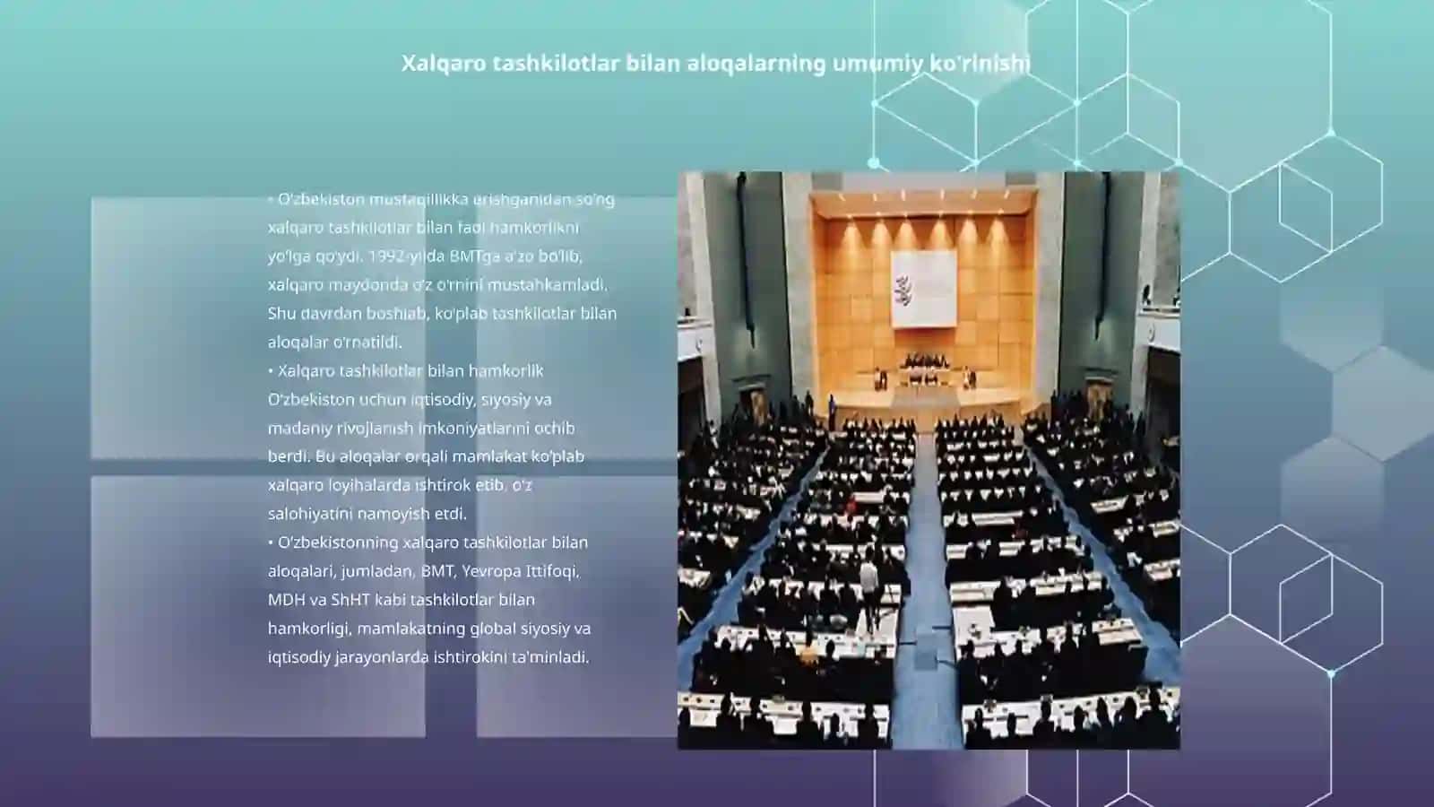 Xalqaro Tashkilotlar bilan Hamkorlik Aloqalari 3