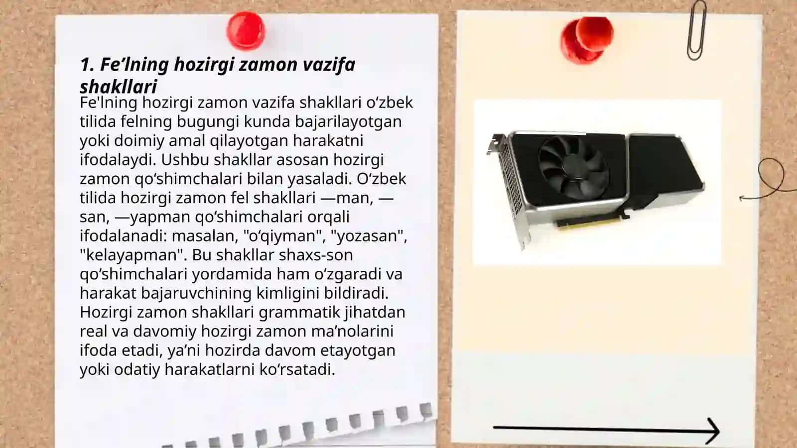 Feʼlning vazifa shakllari 3
