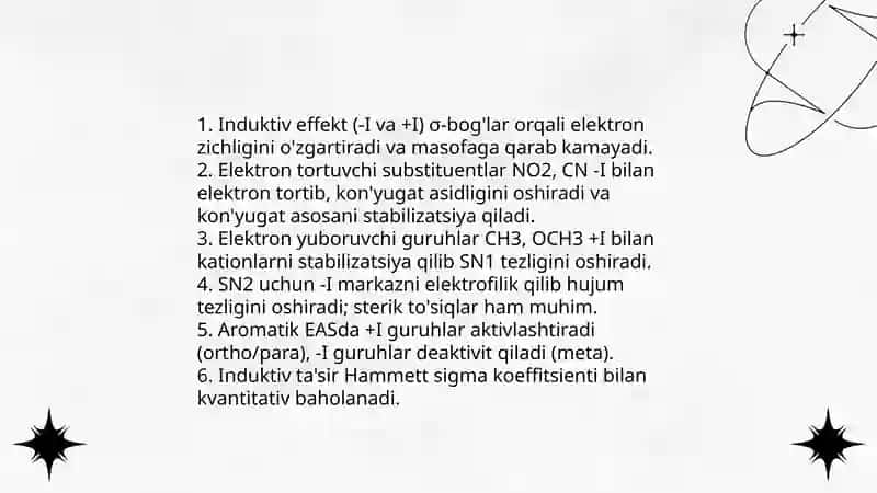 Organik brikmalarning reaksion qobilyati 3