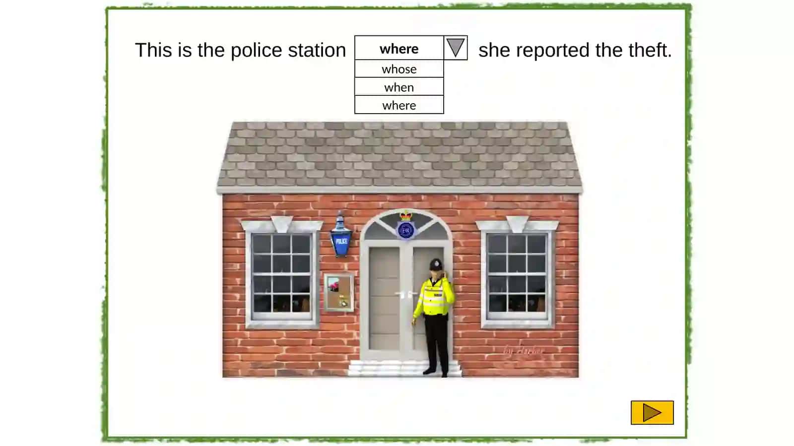 This is the police station she reported the theft 3