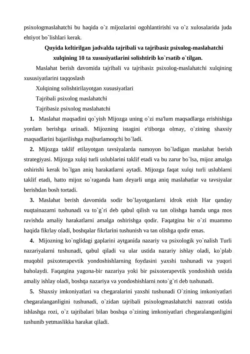 Psixologik maslahat tamoyillari 3