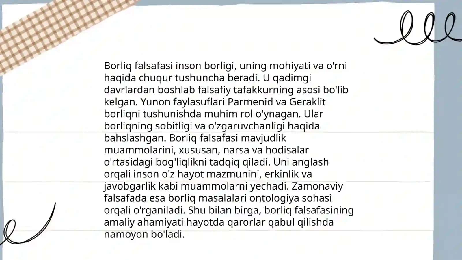 Borliq falsafasi 3
