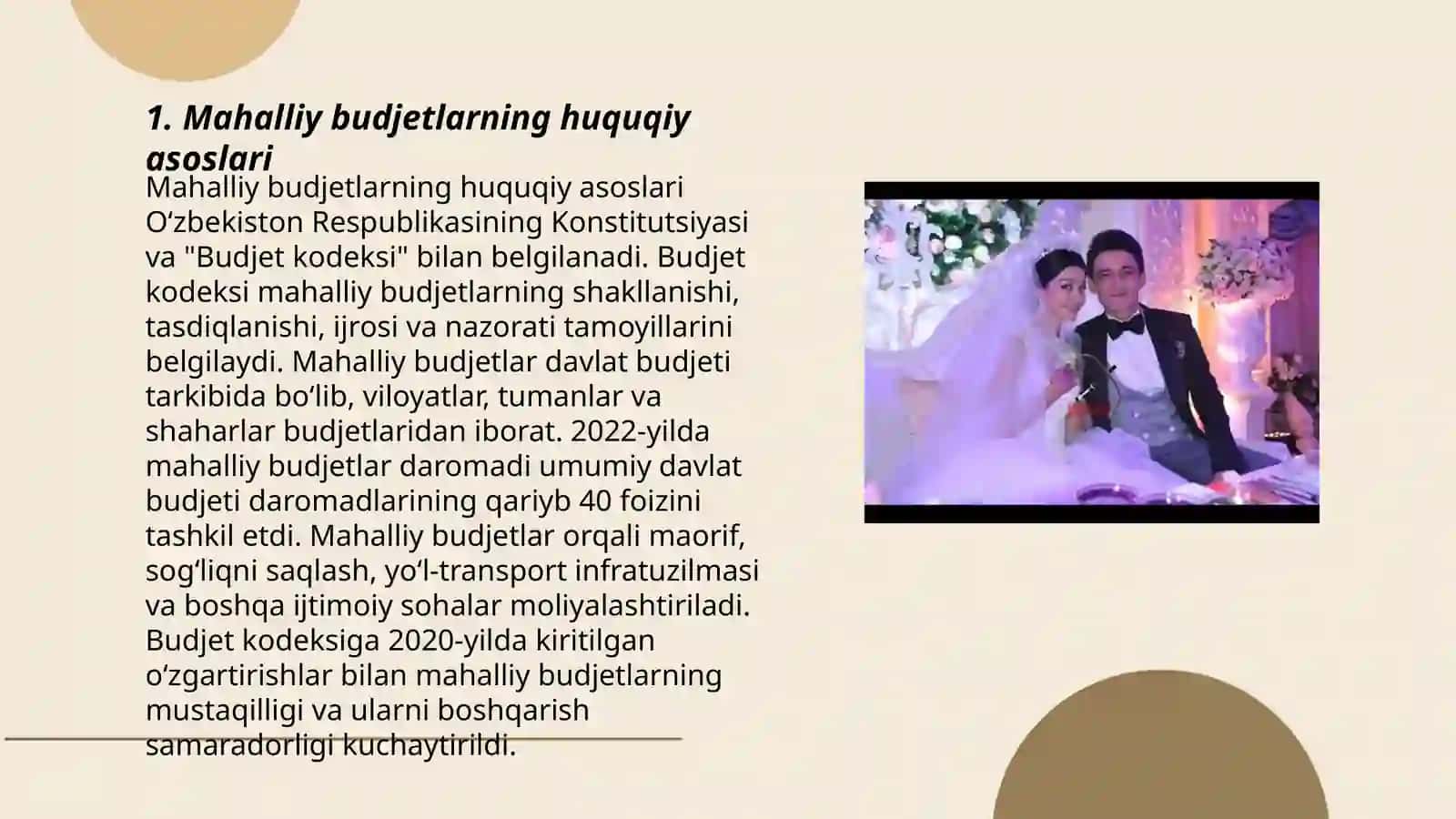 Mahalliy budjetlarda budjet jarayonini tashkil etish 3
