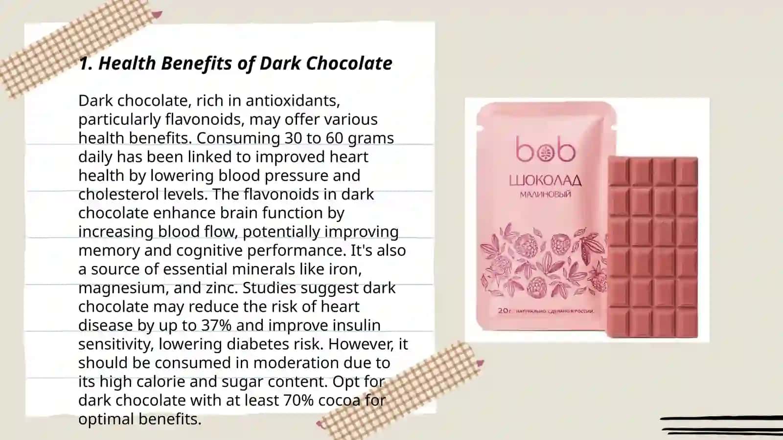 The benefits of chocolate 3