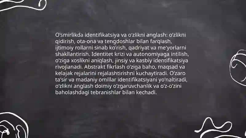 Oʻsmirlik davrida psixik rivojlanish xususiyatlari 3